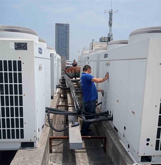 城东中央空调制热和不制冷系统维修方法